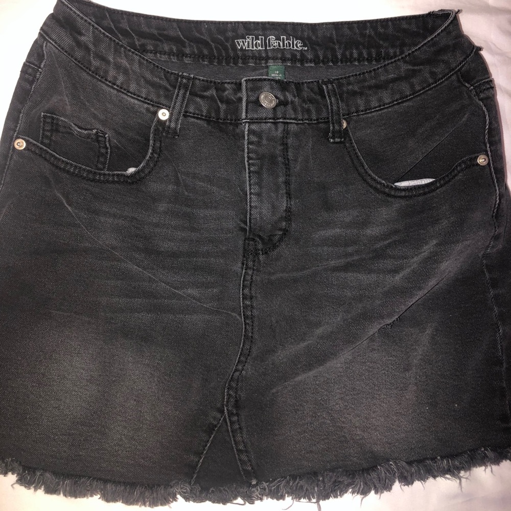 Wild Fable Black Denim Skirt size 12